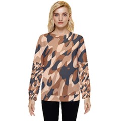 Abstract Camouflage Pattern Hidden Pocket Sweatshirt by Jack14