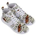 Cat Playing The Violin Art Women s Lightweight High Top Sneakers View3