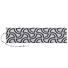 Pattern-monochrome-repeat- Roll Up Canvas Pencil Holder (l) by Semog4