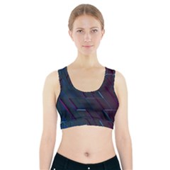 Glass-scifi-violet-ultraviolet Sports Bra With Pocket by Semog4