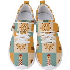 Nautical Elements Collection Men s Velcro Strap Shoes
