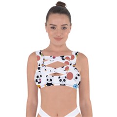 Playing Pandas Cartoons Bandaged Up Bikini Top by Semog4