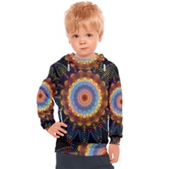 Colorful Prismatic Chromatic Kids  Hooded Pullover by Semog4