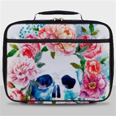 Day Of The Dead Skull Art Full Print Lunch Bag by Salman4z