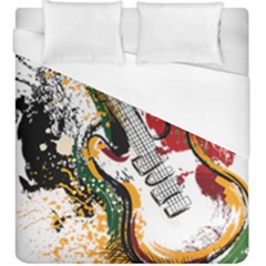 Electric Guitar Grunge Duvet Cover (king Size) by Salman4z