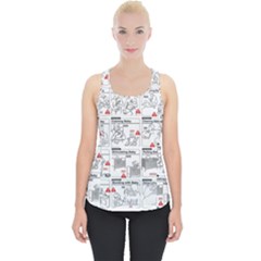 White Printer Paper With Text Overlay Humor Dark Humor Infographics Piece Up Tank Top