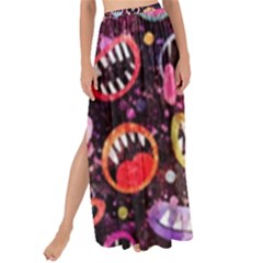 Funny Monster Mouths Maxi Chiffon Tie-up Sarong