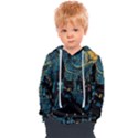 Hogwarts Castle Van Gogh Kids  Overhead Hoodie View1