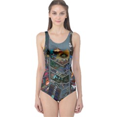 Fictional Character Cartoons One Piece Swimsuit by Salman4z