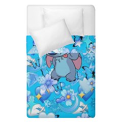 Blue Stitch Aesthetic Duvet Cover Double Side (single Size)