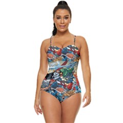80 s Cartoons Cartoon Masters Of The Universe Retro Full Coverage Swimsuit by Salman4z