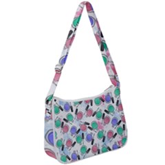 Nail Polish Zip Up Shoulder Bag by SychEva