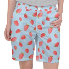 Strawberry Women s Pocket Shorts by SychEva