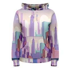 New York Skyline Cityscape Nyc New York City Women s Pullover Hoodie