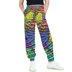 Waves Particles Vibration Atom Physics Technology Kids  Elastic Waist Pants by Jancukart