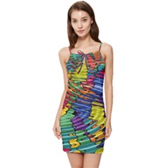 Waves Particles Vibration Atom Physics Technology Summer Tie Front Dress by Jancukart