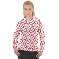 Watercolor Strawberry Women s Overhead Hoodie by SychEva