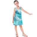 Tsunami Waves Ocean Sea Nautical Nature Water Tidal Kids  Sleeveless Dress View1