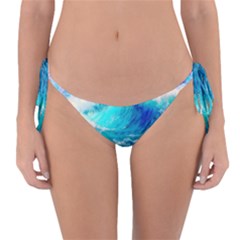 Tsunami Waves Ocean Sea Nautical Nature Water Nature Reversible Bikini Bottoms by Jancukart