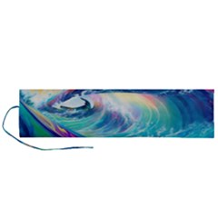 Waves Ocean Sea Tsunami Nautical Nature Water Roll Up Canvas Pencil Holder (l) by Jancukart