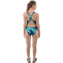 Thunderstorm Tsunami Tidal Wave Ocean Waves Sea Cut-Out Back One Piece Swimsuit View2