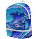 Tsunami Tidal Wave Ocean Waves Sea Nature Water 2 Zip Bottom Backpack View1