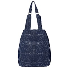 Vintage Astrology Poster Center Zip Backpack by ConteMonfrey