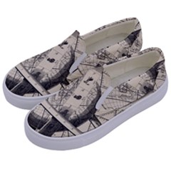 Vintage Planet Kids  Canvas Slip Ons by ConteMonfrey