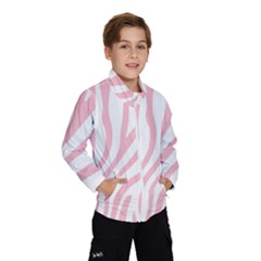 Pink Zebra Vibes Animal Print  Kids  Windbreaker by ConteMonfrey