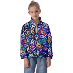 Leafs And Floral Kids  Half Zip Hoodie