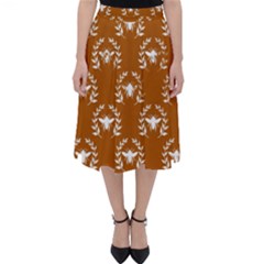 Brown Golden Bees Classic Midi Skirt by ConteMonfrey