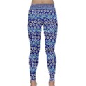 Animal Print - Blue - Leopard Jaguar Dots Small  Classic Yoga Leggings View1