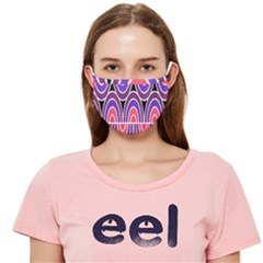 Pink, Blue, Black, Purple Tones Pop Art  Cloth Face Mask (adult)