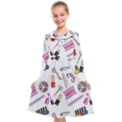 Manicure Nail Pedicure Kids  Midi Sailor Dress by SychEva