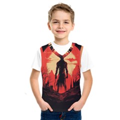 Demon Halloween Kids  Basketball Tank Top by Simbadda