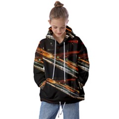 Highway Night Lighthouse Car Fast Kids  Oversized Hoodie