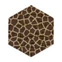 Giraffe Animal Print Skin Fur Wooden Puzzle Hexagon View1