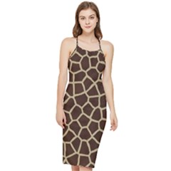 Giraffe Animal Print Skin Fur Bodycon Cross Back Summer Dress by Amaryn4rt