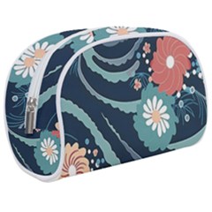 Waves Flowers Pattern Water Floral Minimalist Make Up Case (medium) by Wegoenart