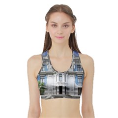 Squad Latvia Architecture Sports Bra With Border