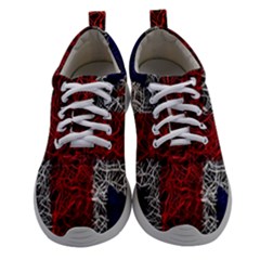 Union Jack Flag Uk Patriotic Women Athletic Shoes by Celenk