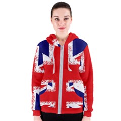 Union Jack London Flag Uk Women s Zipper Hoodie by Celenk