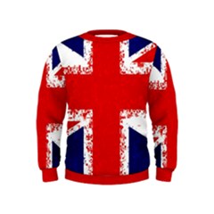 Union Jack London Flag Uk Kids  Sweatshirt by Celenk