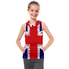 Union Jack London Flag Uk Kids  Sleeveless Hoodie by Celenk