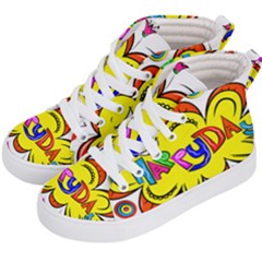 Happy Happiness Child Smile Joy Kids  Hi-top Skate Sneakers by Celenk