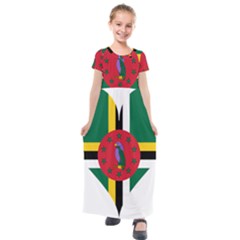 Heart Love Flag Antilles Island Kids  Short Sleeve Maxi Dress by Celenk