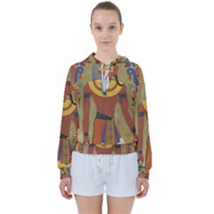 Egyptian Tutunkhamun Pharaoh Design Women s Tie Up Sweat by Celenk