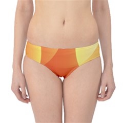 Abstract Orange Yellow Red Color Hipster Bikini Bottoms by Celenk