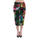 Abstract Color Texture Creative Midi Pencil Skirt View1