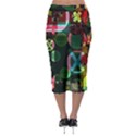 Abstract Color Texture Creative Midi Pencil Skirt View2